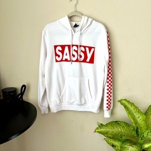 Rue 21 Sassy White Hoodie